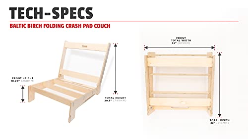 Escape Climbing Crash Pad Couch | Crash Pad Chair | for Bouldering or Van Life | Works for Bouldering Gyms | Frame for Crash pad Couch