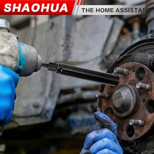 9/16"(14mm) Nut Driver 6" 8" 12", Deep Nut Runner Hollow Socket w/ 1/4" Hex Shank Adapter, 1/2" Drive 9/16 Socket for Ceiling Long Threaded Rod Bolts/Ductwork, 3 Length for Overhead Fastening - size: E. 9/16(14mm) 6" 8" 12"