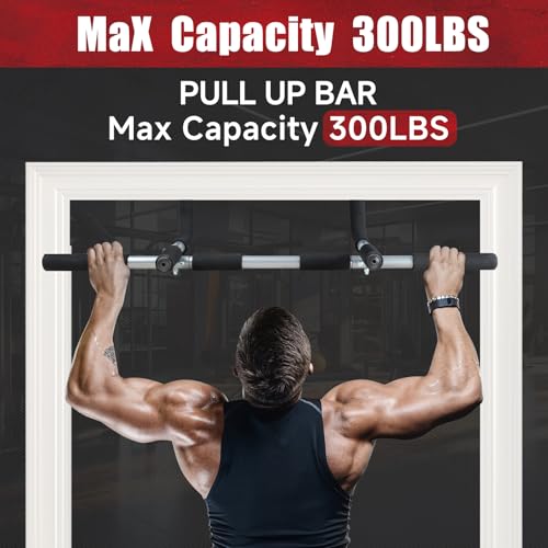 leikefitness Pull-Up Bar For Door Frame Adjustable Portable Upper Body Fitness Workout For Home Gyms