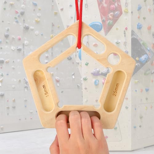 Rock Climbing Training Board, Portable Fingerboards with Ropes, Professional Climbing Boards for Pull-up Grip Arm Training Indoor and Outdoor