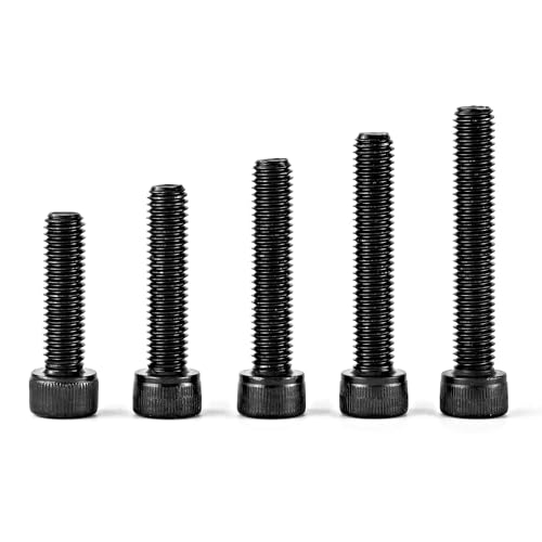 M8 x 30mm 35mm 40mm 45mm 50mm Hex Socket Head Cap Screws Bolts 12.9 Grade Alloy Steel Metric, Black Oxide Finish, Allen Socket Drive, Machine Fully Threaded, Assortment Kit 25PCS - size: M8 x 30/35/40/45/50mm (20PCS)