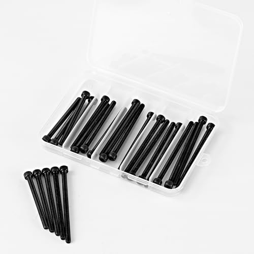 M5 x 60mm 65mm 70mm 75mm 80mm Hex Socket Head Cap Screws Bolts, 12.9 Grade Alloy Steel, Black Oxide Finish, Allen Socket Drive, Metric Machine Fully Threaded, Assortment Kit 25PCS - size: M5 x 60/65/70/75/80mm (25PCS)