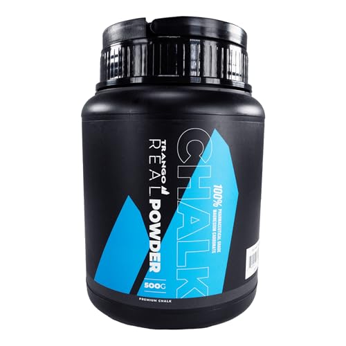 TRANGO Real Powder Chalk - Pure Powder Pharmaceutical Grade Chalk | Rock Climbing, Bouldering, Weightlifiting - size: 500g