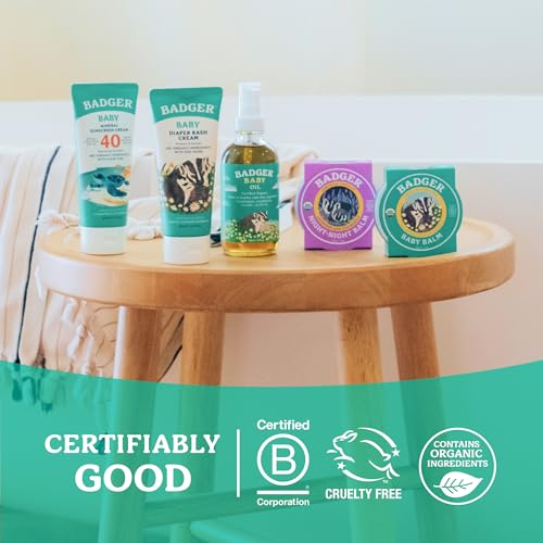 Badger Baby Balm, Organic Calendula Cream, Soothes Diaper Rash, Cradle Cap & Dry Skin, 100% Organic Baby Cream, Pediatrician Tested & Long Lasting, 2 oz Tin - size: 2 Ounce (Pack of 1)
