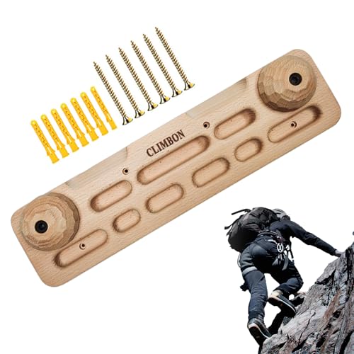 Wooden Hold Board Wall Climb Handle Frame Rock Climbing Pull Up Training | Climbing Wall Climb Handle Frame for Indoor Home Gym - color: A