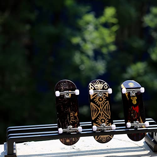 NOAHWOOD Wooden Fingerboard Complete (Noah Team 9.5S Short Nose Short Tail) Hand Mould Made(+34mm Prince Silvery Trucks)(+NW Handmade PRO Logo Wheels ii) (PSA/No Pipe) - color: No Pipe
