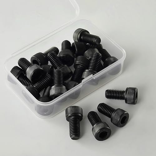 M8-1.25 x 25mm Socket Head Cap Screws, M8 Bolts, 12.9 Grade Alloy Steel, Allen Socket Drive, Black Oxide Finish, Full Thread, Quantity 20 - size: M8 x 25mm(20PCS)