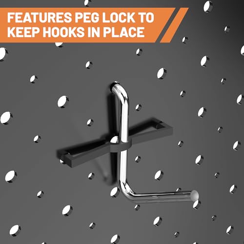 120-Piece Pegboard Hooks Set, Peg Board Organizer Accessories with Bins for Hanging Various Tools in Garage, Kitchen, Craft Room