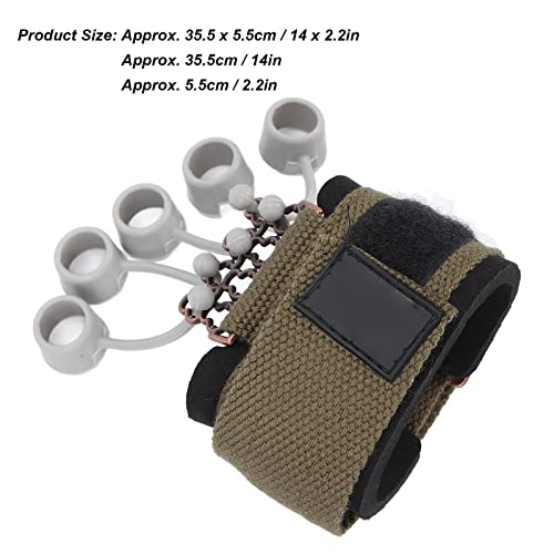TARSHYRY Finger Strengthener, Silicone Finger Exerciser with Adjustable Wrist Strap, 6 Resistance Levels for Fingers Flexion Extension Training, Hand Grip Strength Trainer for Rock - color: #611
