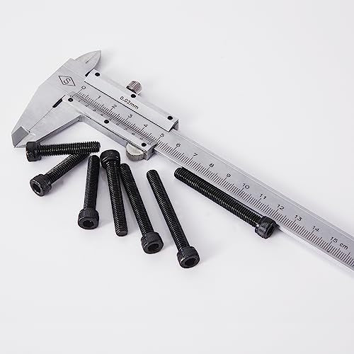 M6 x 60mm 65mm 70mm 75mm 80mm Hex Socket Head Cap Screws Bolts, 12.9 Grade Alloy Steel, Black Oxide Finish, Metric Allen Drive, Fully Threaded, Assortment Kit 25Pcs - size: Socket M6x60-80mm