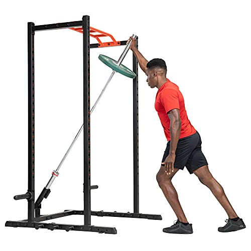 Sunny Health & Fitness Power Cage Squat Rack Attachments for Home Gym | Strength Training, Expanded Workout Variety, Durable Construction, Secure Fit, Quick Installation, Versatile Exercise Support - style: Landmine