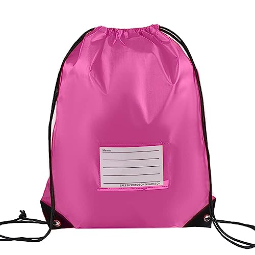 20 Pcs Drawstring Bags,Bulk Draw String Backpack, DIY Gym Sports Cinch Bag Sackpack for Women Men, Pink - color: Pink