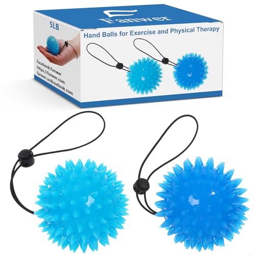 Hand Exerciser Finger Strengthener Balls, Grip Strength Trainer Enhance Flexibility, Relief Wrist Pain, Hand Therapy Balls Stress Relief Balls for Carpal Tunnel, Arthritis