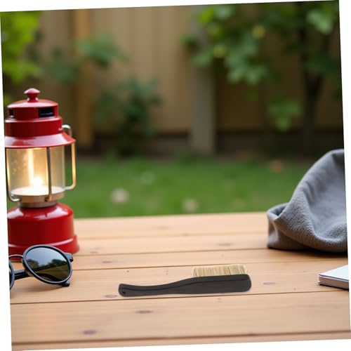 Healifty Climbing Chalk Brush and Ergonomic Wood Handle with Natural Boar Hair Bristles Quick Drying Rock Cleaning Tool for Beginners and Fitness Enthusiasts for Indoor and Outdoor Holds