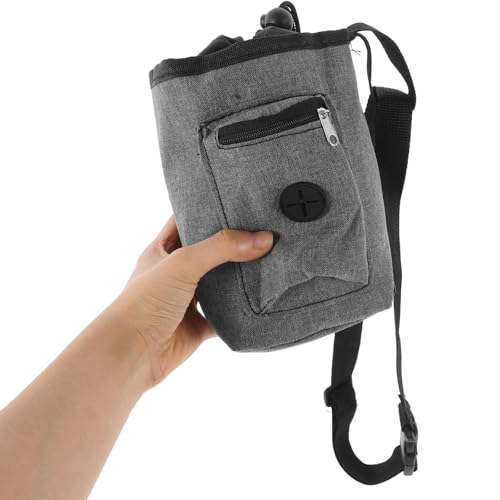 Anti-Slip Oxford Cloth Chalk Bag with Wide Opening and Zippered Pocket for Rock Climbing Weightlifting Bouldering and Gym Workouts Removable Belt Gray Design for Outdoor and Indoor