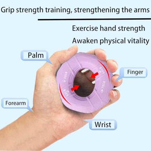 Generic 3 in 1 Hand Grip Strengthener Adjustable 50-70LB Silicone Forearm Exerciser for Climbing Fitness Office Hand Rehabilitation Grip Strength Trainer for Men Women - color: Blue