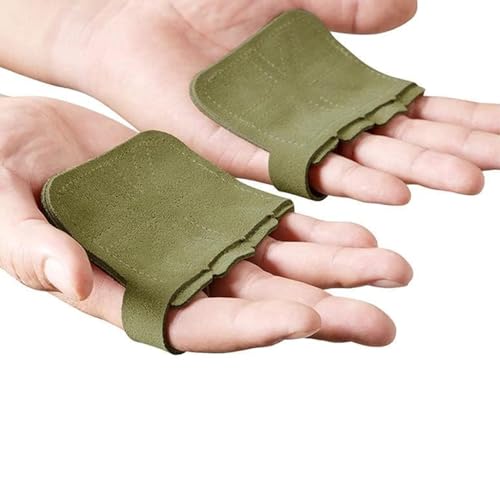 A Pair of Square Cowhide Four-Finger Glove Protectors for Fitness - Non-Slip, Wear-Resistant, Unisex, Prevents Calluses