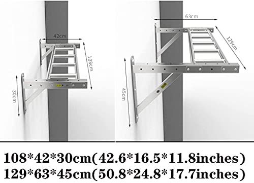 Stainless Steel Wall-Mounted Multi-Position Pull-Up Bars Single Parallel Bars Fitness Climbing TRXL Frame (129 * 63 * 45cm)