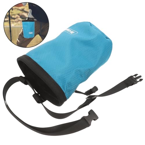 KALLORY Anti-Slip Climbing Chalk Powder Bag for Rock Climbing with 600d Oxford Cloth Material and Storage Pockets Portable Outdoor Chalk Bag for Mountain and Bouldering