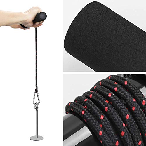 PELLOR Wrist and Forearm Blaster, Wrist Roller & Forearm Roller with Anti-Slip Grip Handles, Forearm Strength Trainer Ideal for Grip Strength, Muscle Building, Rehabilitation - style: Black Handle