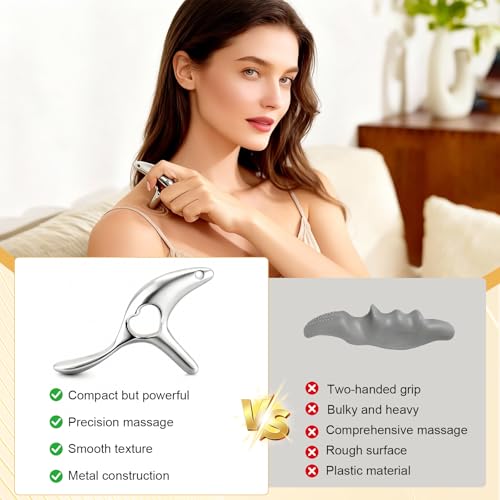 Eiito Gua Sha Trigger Point Massage Tool -Thumb Protector,Deep Tissue Massage,Muscle Scraper Tool