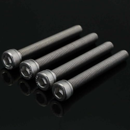 50 PCS Socket Head Cap Screw Assortment Set, M6 x 10mm, 12mm, 16mm, 20mm, and 25mm, 18-8 Stainless Steel 304, Bright Finish - size: Assortment 10mm to 25mm