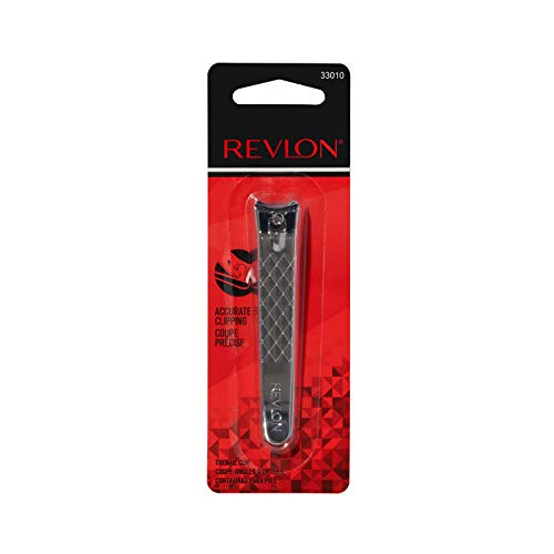 Revlon Toenail Clipper With File, Nail Care Tool With a Curved Blade for an Accurate Trimming and Grooming, Easy to Use, 1 count - size: 1 Count (Pack of 1)