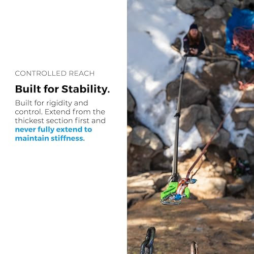 Trango Beta Stick EVO - Adjustable Climbing Stick Clip Tool for Sport Climbing & Bolt Clipping - size: Compact