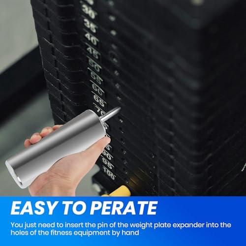 Weight Stack Pin Extender for Gym Cable Machine & Home Gym, Ø 10 mm, Allowing Additional Olympic Weight Plates, Made of Durable Steel for Secure and Long-Lasting Use