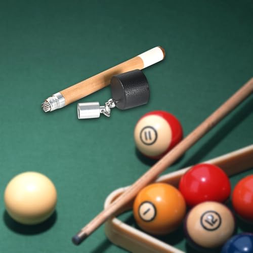 Chalk Holder for Billiards, Chalk Case, Cue Tip Pricker, Compact Chalk Keeper, Pocket Chalk Carrier, Pool Cue Chalk Cover, Round