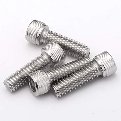 1/4-20 x 1/2", 5/8", 3/4", 7/8", 1" Socket Head Cap Screws, Stainless Steel 18-8 (304), Bright Finish, Fully Threaded, Allen Hex Drive, 50 PCS - size: 1/4-20 x 1/2", 5/8", 3/4", 7/8", 1" (50 PCS)