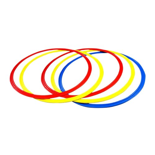 Agility Training Rings Football Training Agility Ring Workout Equipment Home Gym Portable for Kids Sports Rugby - size: 30cm 5 Pieces