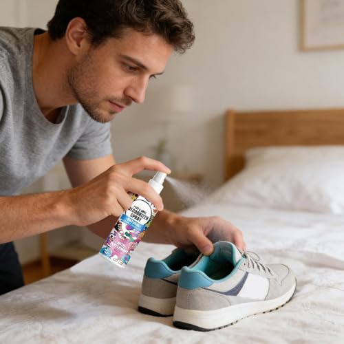 Shoes Spray for Smell 100ml Smell Eliminator Spray for Footwear | Footwear Odor Removal Mist for Travel Hiking Home Tennis Leather Fabric Canvas Sneaker