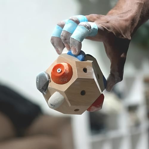 Boulder Block for Climbers,Handcrafted 3D Boulder Ball,Finger Strength Training Climbing Ball for Climbers Gift