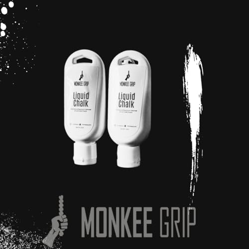 Liquid Hand Chalk, 1.75 Oz, Quick Dry Non Slip Grip, Low Dust | No Mess Formula, Travel Size, Made In America, For Climbing, Weightlifting, Gymnastics, Ninja & Obstacle Course Racing