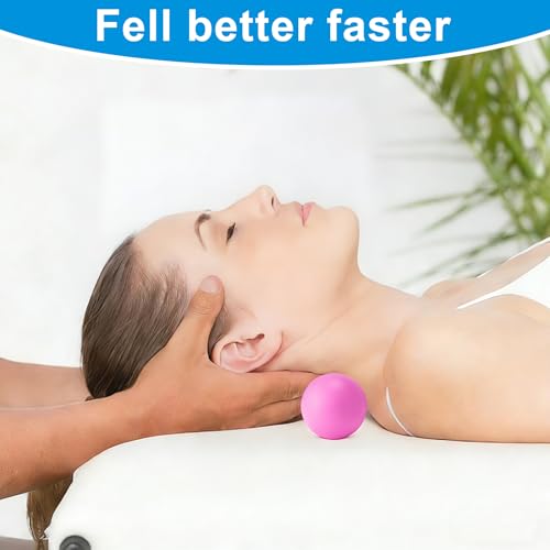 Aegero Peanut Massage Ball-Double Lacrosse Massage Ball, Mobility Ball for Myofascial Release,Yoga Therapy,Trigger Point Therapy,Muscle Knots and Acupoint Massage (Purple Firm Ball) - color: Purple