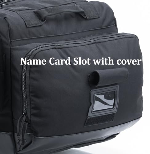Large Duffle Bag Duffel Pack with Backpack Shoulder Straps and Shoes Compartment 105L for Sports Travel Hunting Camping. - color: Black