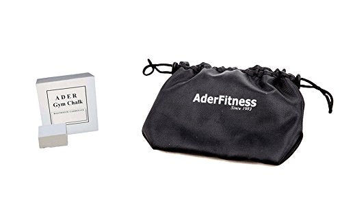 Ader Gym Chalk and Chalk Bag w/Belt and Zippered Pocket for Climbing, Lifting Weight, Gymnastics and Workout - color: 2oz chalkx1 + Bag