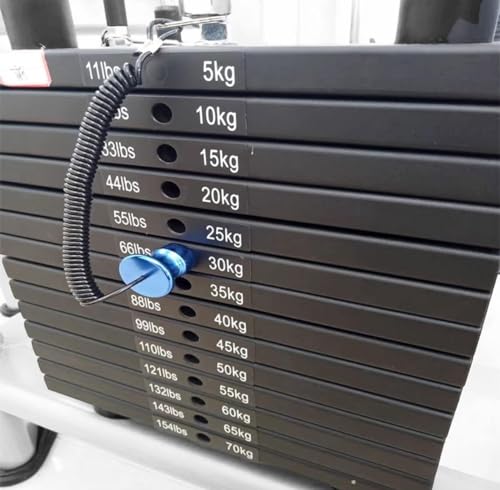 TreadLife Fitness Universal Weight Stack Pin for Commercial Gym or Home Gym | Heavy Duty Pin Insert | Health Club Grade Steel - style: Blue