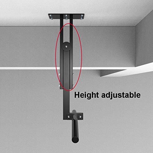 Pull-Up Bars Wall-Mounted Chin Up Bar, Height-Adjustable Ceiling Horizontal Bar, Upper Body Muscle Exercise Suspension Bar, Safe and Stable, Load 300kg