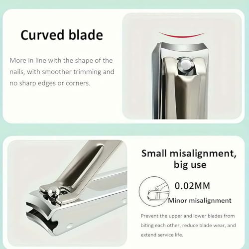 10-Pcs Professional Nail Kit, Complete Nail Cutter Set with Travel Case, Includes Cuticle Trimmer & Nail Design Tools for Men & Women Fingernail Grooming Kit(Khaki)