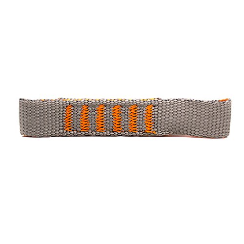 Fusion Climb ProGlide Quickdraw Runner - 5000 lb Tested Stitched Loop Nylon Webbing 11cm x 1.9cm - Gray/Orange