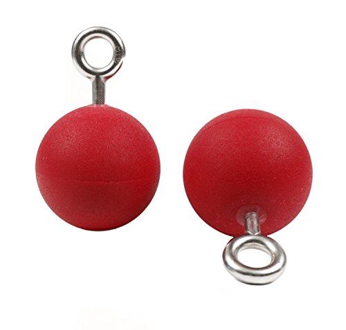 Atomik Climbing 3.5 inch Hanging Ninja Balls in Red for Grip and Strength Training as Seen on American Ninja Warrior