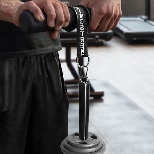 Loading Pin for Weight Plates, 2 Inch Olympic Weight Plate Compatible Weight Loading Pin with Carabiner for Cable Pulley LAT Pulldown System