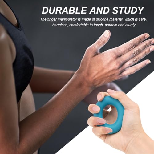 9Pcs Finger Trainer Set, 3pcs 5-finger Stretcher Exerciser/3pcs Hand Exercise Ball /3pcs Hand Grip Strengthener Ring for Grip Strength, Muscle Training, Sports, Rock Climbing