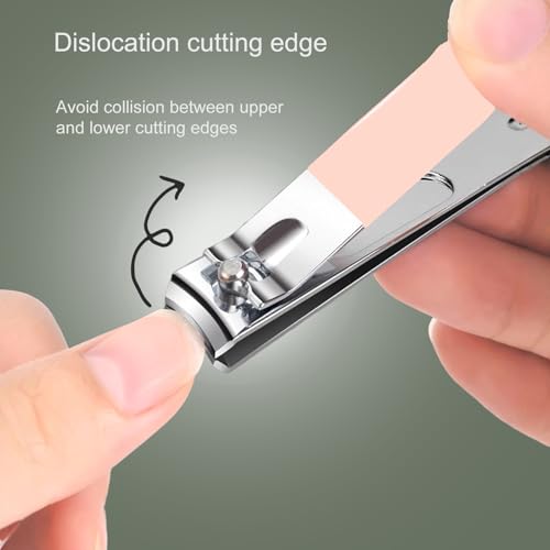 16 pcs Manicure Set Nail Clippers Pedicure Kit Stainless Steel Tools Portable Travel Case for Thick Nails(Rose Gold) - color: Rose Gold