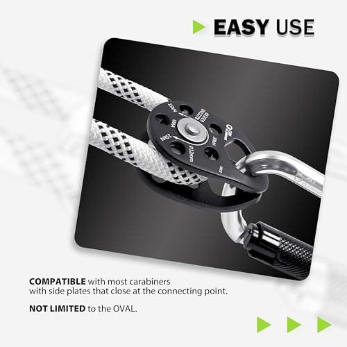 GM CLIMBING Swing Cheek Micro Pulley 30kN CE UIAA Certified - color: Pulley Kit | Bushing, Twist Lock