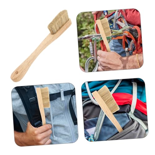 BESTonZON Bouldering Brush for Rock Climbing Durable Cleaning Tool with Innovative Brush Head for Narrow Gaps for Outdoor Gear and Climbing Holds Essential Fitness Accessory