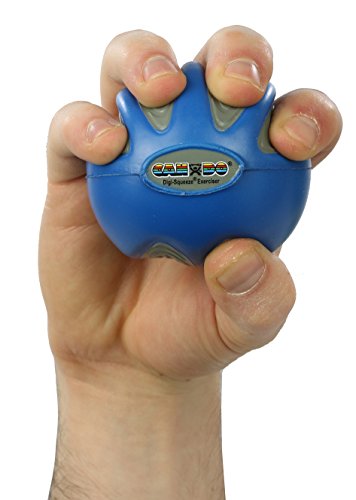 CanDo Digi-Squeeze Hand Exerciser, Blue: Heavy Resistance, Small - color: Blue: Firm, size: Small