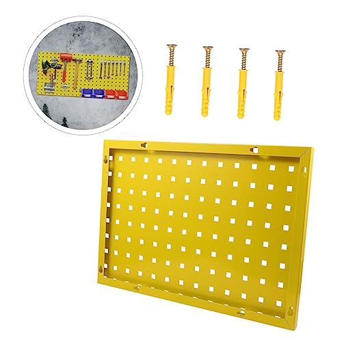 1pc Galvanized Steel Pegboard Rack Tool Organizer for Garage Multi-Functional Hanging Board and Sturdy Design Easy Installation Accepts Hooks and Accessories